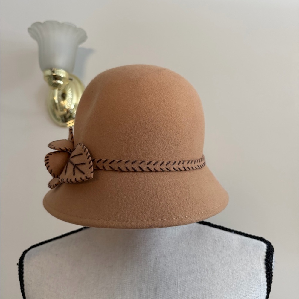 Tan Wool Hat - Picture 2 of 3